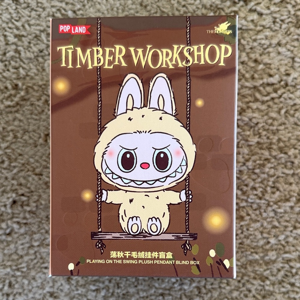 Pop Land Labubu Timber Workshop Plush Pendant Blind Box - China Exclusive